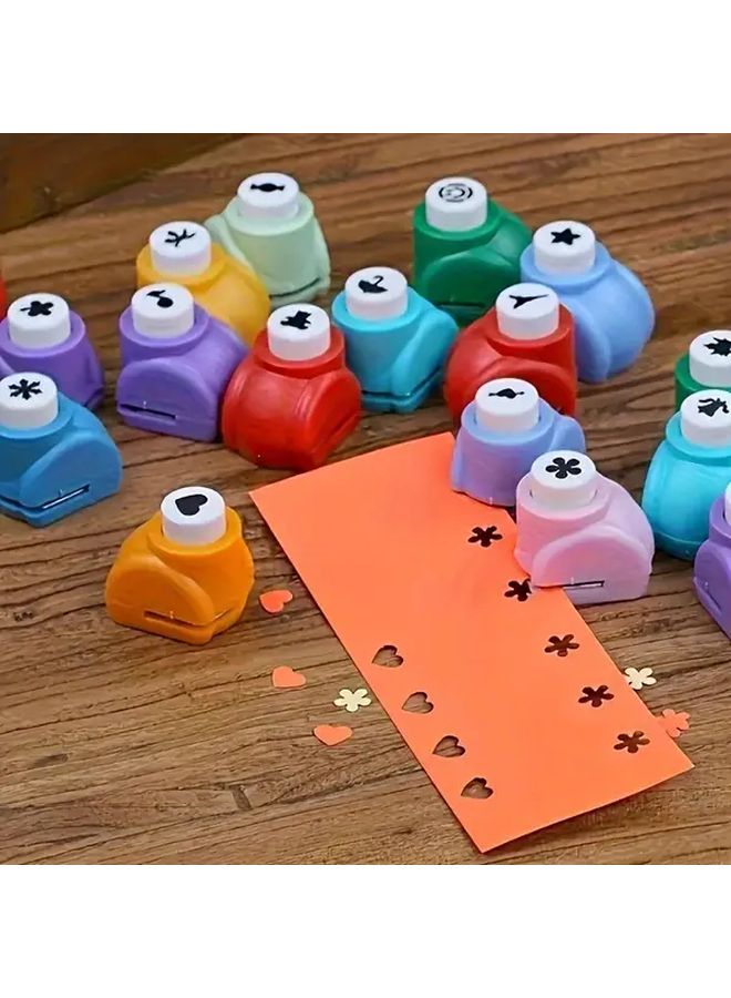 12pcs Mini Craft Punch Set Assorted Shapes DIY Scrapbooking Tool - Image 1