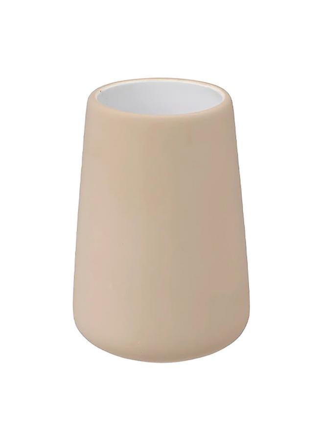 Five Simply Smart Lin Durable Ceramic Bathroom Tumbler Beige 11.4 X 8.3Cm 174880O