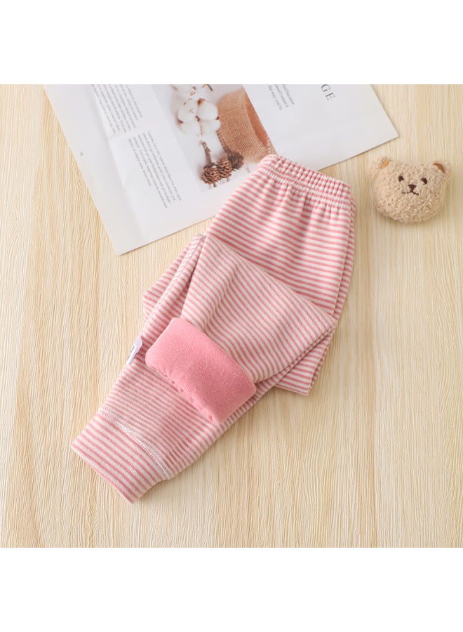 Children's School Uniform Essentials: Girls' Inner Leggings, Boys' Seamless Thickened Wool Silk Thermal Pants, Baby Autumn Pants