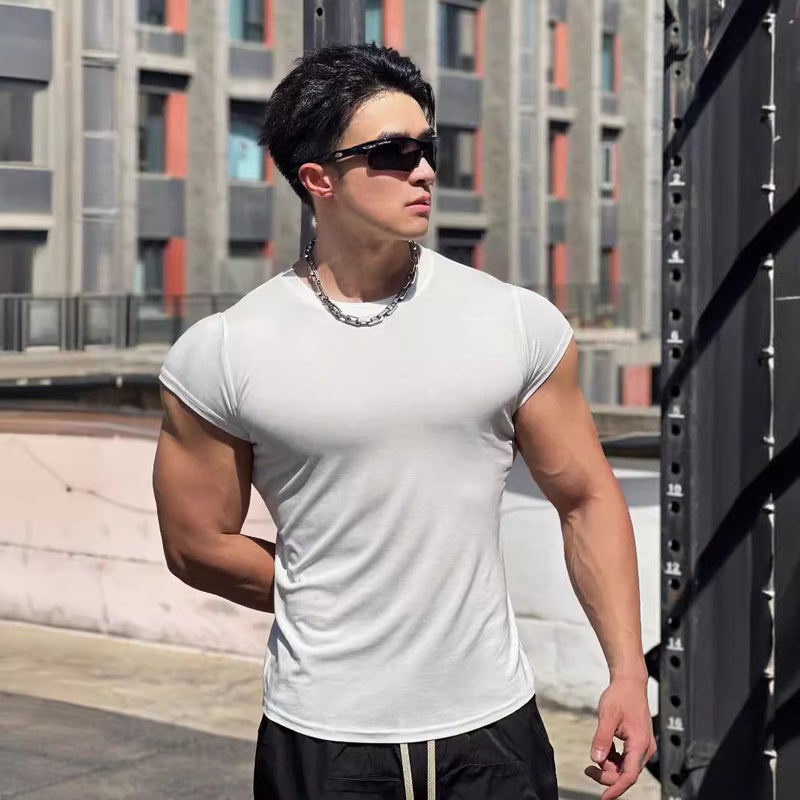 Summer Sport Short Sleeve Men's Fitness Casual T-Shirt - Image 3