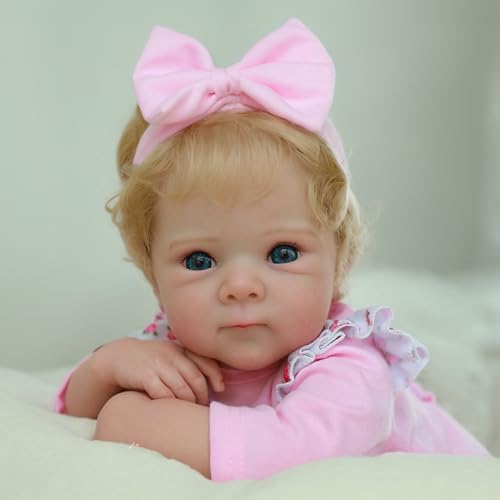 KSBD Reborn Baby Dolls 20inch Realistic Baby Doll Girl Lifelike Newborn Baby Doll with Full Vinyl Body Handmade with Accessories Real Life Baby Doll for 3 Years Old Kids Gifts - Image 5