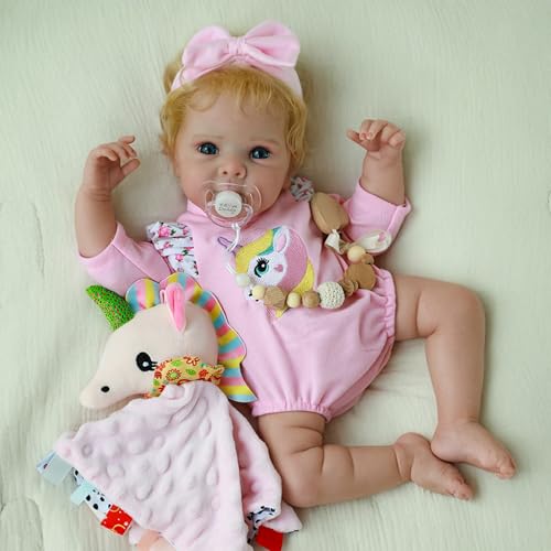 KSBD Reborn Baby Dolls 20inch Realistic Baby Doll Girl Lifelike Newborn Baby Doll with Full Vinyl Body Handmade with Accessories Real Life Baby Doll for 3 Years Old Kids Gifts - Image 1