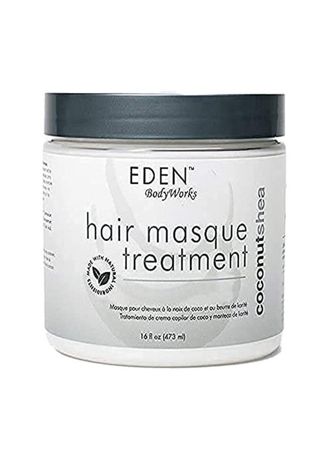 eden bodyworks Coconut Shea Moisturizing Hair Masque Treatment | 16 Oz | Hydrate, Protect, Soften, Add Shine - Packaging May Vary - Image 1