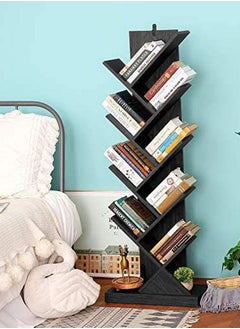 Home Gallery Tree Bookshelf 9-Tier Book Rack natural wood  - Image 1