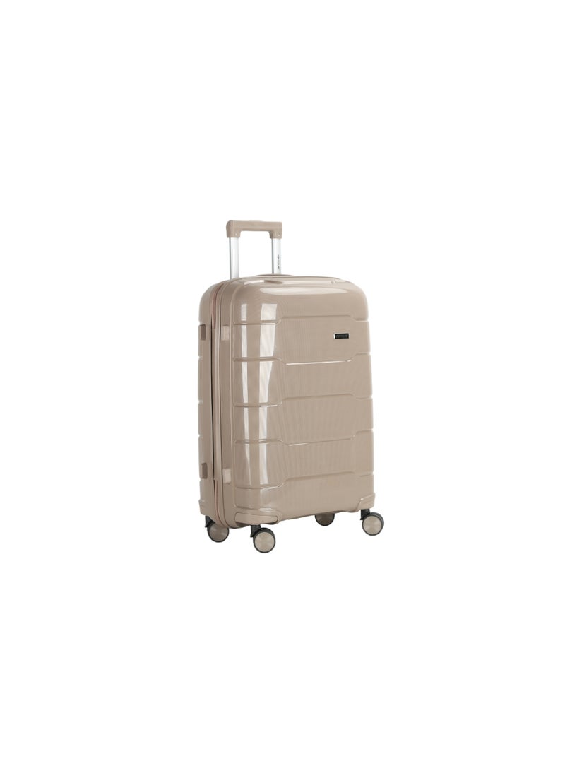 فيبتور مجموعة حقائب سفر من البولي بروبيلين مكونة من 4 قطع مع قفل إدارة أمن النقل ومقبض من الألومنيوم بثلاث مراحل وعجلات دوارة مزدوجة 360 درجة وهيكل صلب من البولي بروبيلين المتين وحقيبة سفر خفيفة الوزن - Image 4