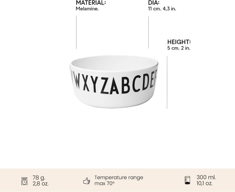 Design Letters 20201002BOWL Kids Alphabet Melamine Bowl for Salads Pasta  Snacks - Image 4