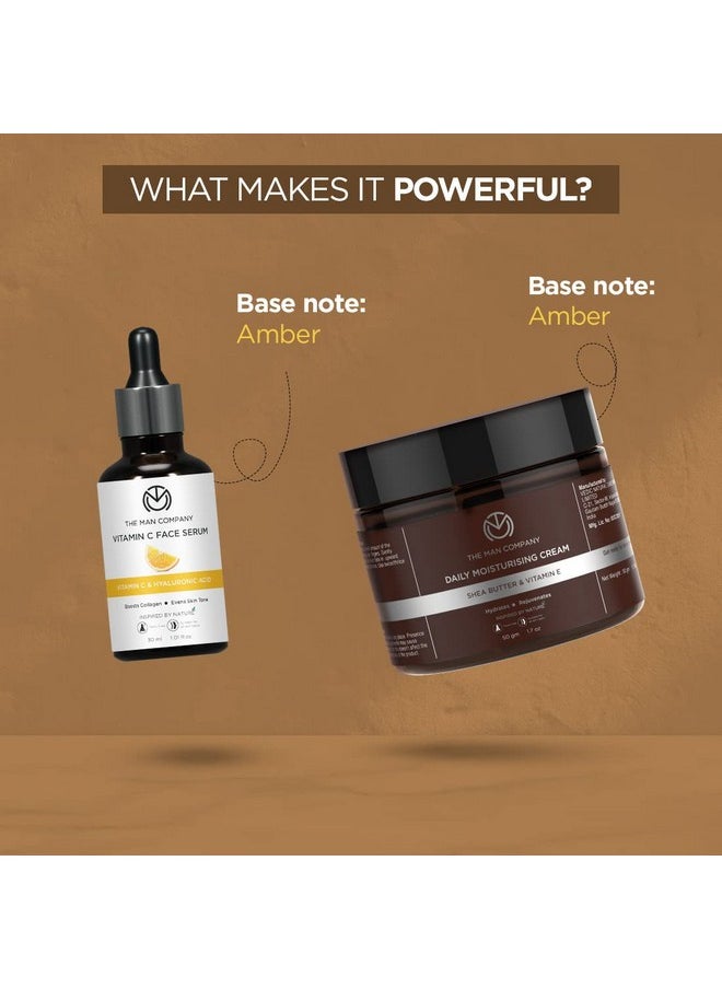 The Man Company Face On Point Facial Kit With Vitamin C Serum Charcoal Face Wash & Face Scrub Daily Moisturizing Cream Soft & Supple Skin Gift Set For Him  - Image 3