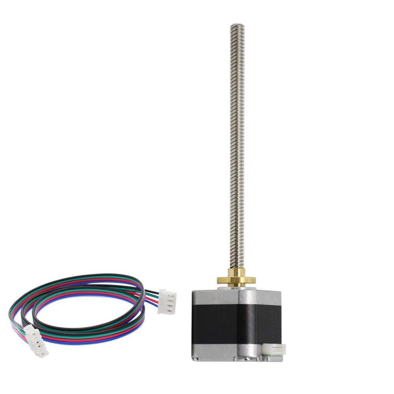 Iverntech NEMA 17 Stepper Motor with Integrated 150mm T8 Lead Screw for RepRap Prusa i3 3D Printers Z Axis or CNC Machine - Image 1
