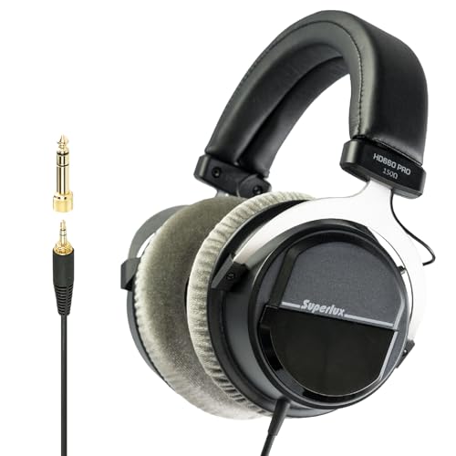 Superlux HD 660PRO, 150 ohms, Studio Recording Headphones Wired, Professional Closed-Back Headphones with 40mm Neodymium Drivers and Solid Bass, 3.5mm Jack for Recording Music, Podcast, and DJ Monitor - Image 1