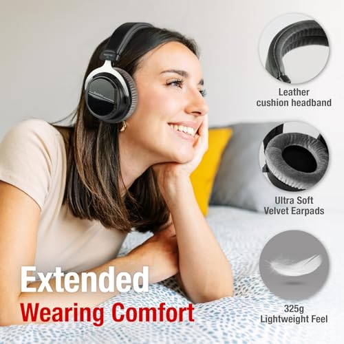 Superlux HD 660PRO, 150 ohms, Studio Recording Headphones Wired, Professional Closed-Back Headphones with 40mm Neodymium Drivers and Solid Bass, 3.5mm Jack for Recording Music, Podcast, and DJ Monitor - Image 3