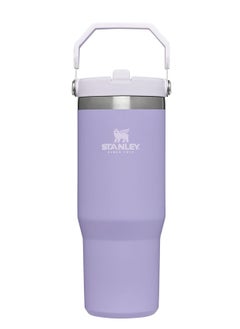 STANLEY IceFlow Stainless Steel Tumbler with Straw - Vacuum Insulated Water Bottle for Home, Office or Car - Reusable Cup with Leak-Resistant Flip Straw, Keeps Drinks Cold for 12 Hours or Iced for 2 Days, 30 oz Lavender