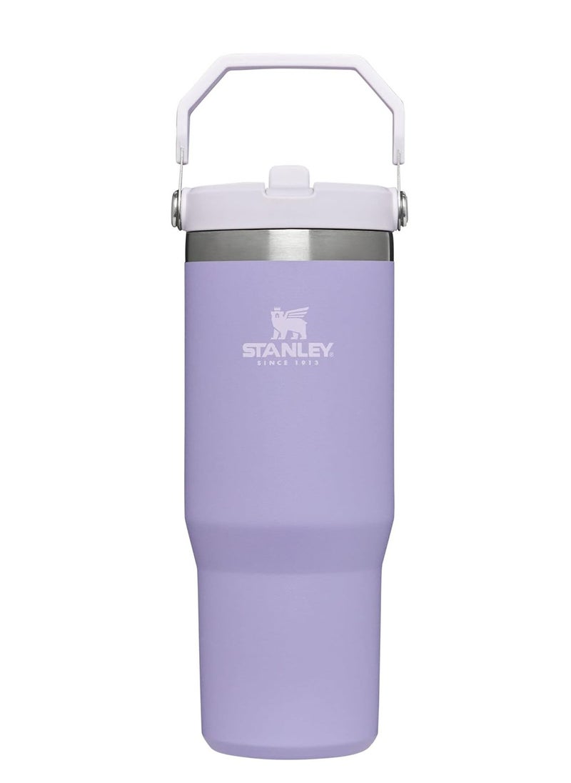 Stanley - STANLEY IceFlow Stainless Steel Tumbler with Straw - Vacuum Insulated Water Bottle for Home, Office or Car - Reusable Cup with Leak-Resistant Flip Straw, Keeps Drinks Cold for 12 Hours or Iced for 2 Days, 30 oz Lavender - Image 1