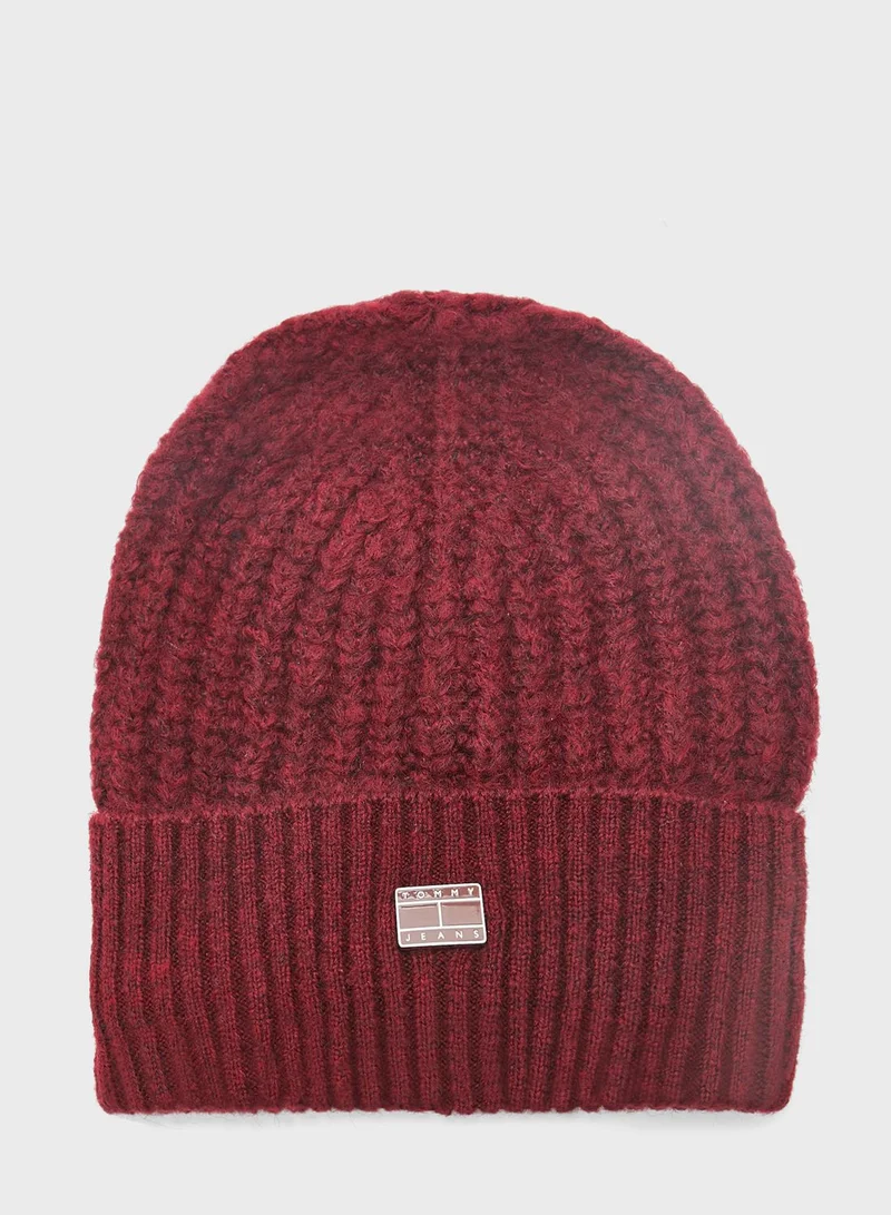 TOMMY HILFIGER Cosy Knit Ribbed Beanie