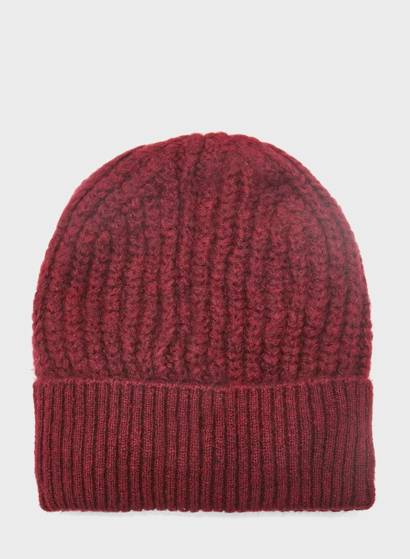 TOMMY HILFIGER Cosy Knit Ribbed Beanie