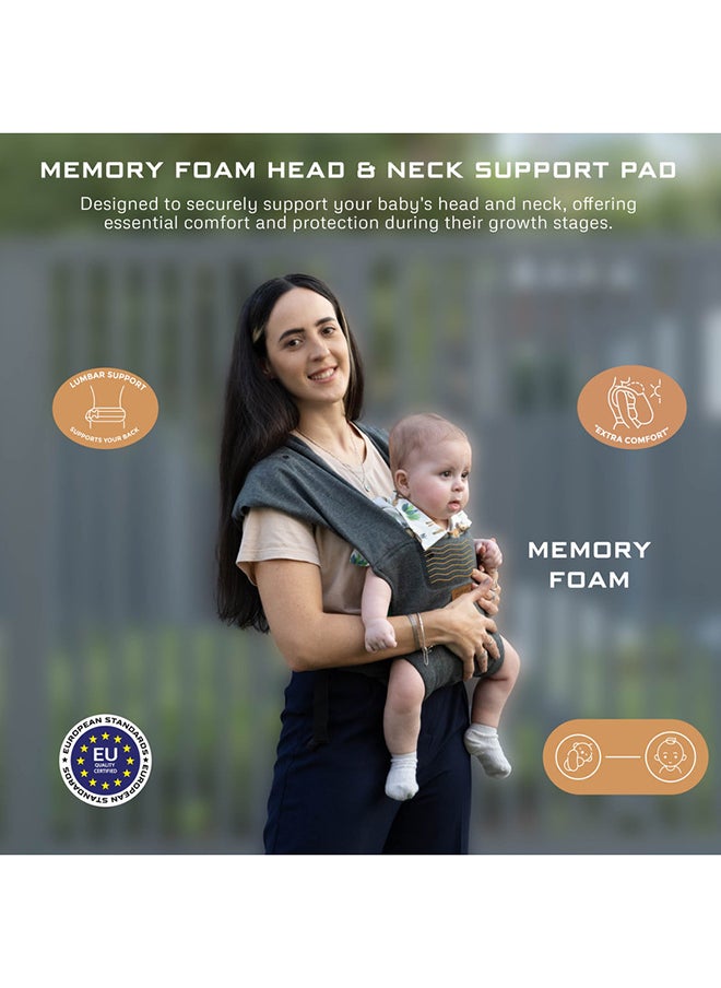 ZAVII 2-in-1 Baby Carrier for Newborns To Toddler, Head Support, Extra Soft And Ergonomic, Detachable Privacy Hood And Saliva Cotton Bib, Lightweight Easily Adjustable Hip Infant Carrier, 7-26lbs, 3-12kg