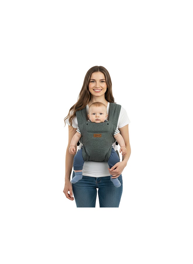 neobreez ZAVII 2-in-1 Convertible Baby Carrier for Newborns to Toddlers, Extra Soft&Ergonomic Baby Wrap with Head Support,  Detachable Privacy Hood&Saliva Bib, Lightweight, Adjustable Hip Carrier, 7–26 lbs, 3–12 kg - Image 1