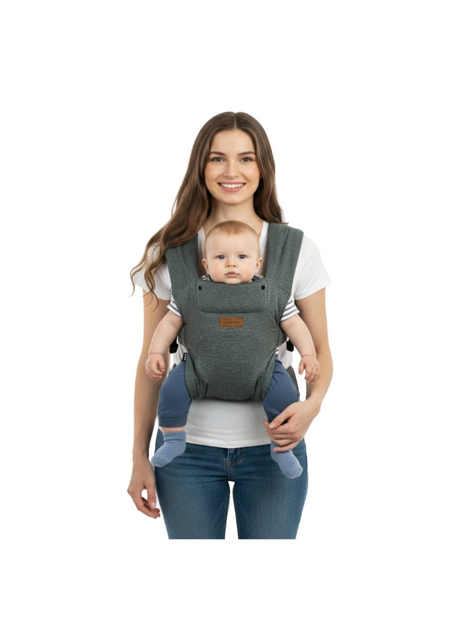neobreez ZAVII 2-in-1 Convertible Baby Carrier for Newborns to Toddlers, Extra Soft&Ergonomic Baby Wrap with Head Support,  Detachable Privacy Hood&Saliva Bib, Lightweight, Adjustable Hip Carrier, 7–26 lbs, 3–12 kg - Image 1