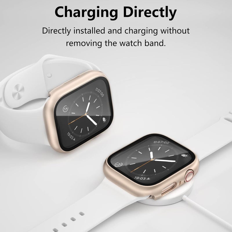 Commuter [16 Pack] for Apple Watch Series 9/8/7 Screen Protector 45mm, (2023 New) Hard PC Ultra-Thin Protective Face Cover Built-in Tempered Glass Film for Apple Watch 9/8/7 45mm - Image 5