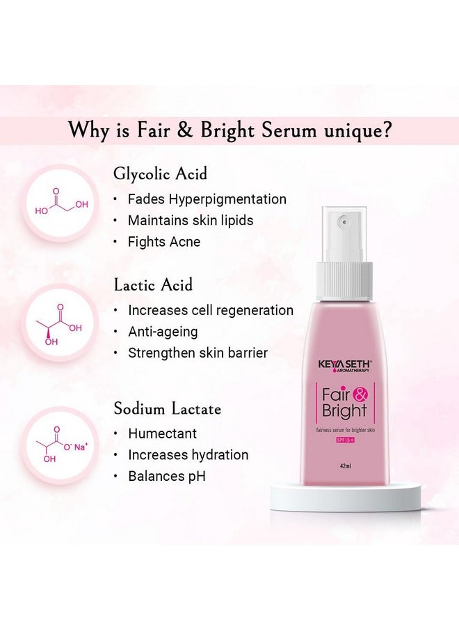 Keya Seth Aromatherapy Keya Seth Aromatherapy Fair & Bright Serum + Day Cream + Night Cream Overnight Repair & Fairness Treatment Kit  - Image 4