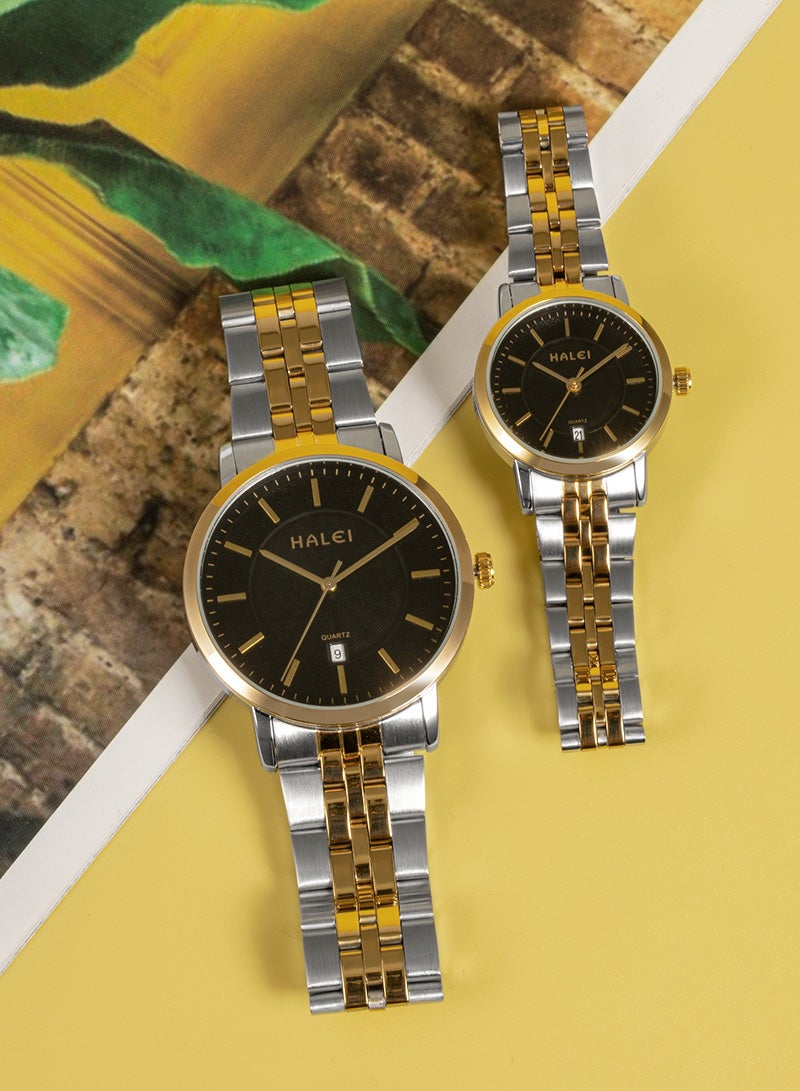 هالي ساعة هالي هارلي 586 مل كوارتز بسيطة للزوجين - Image 2