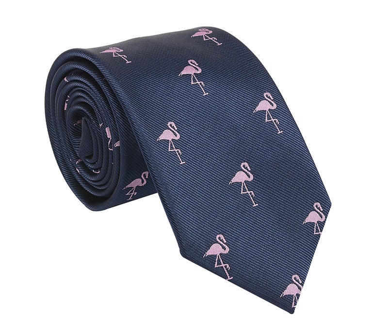 LEONARDI Men's Necktie For Men | Micro | Standard Size | Navy Swan Colour | Set Of 1 | - Image 5