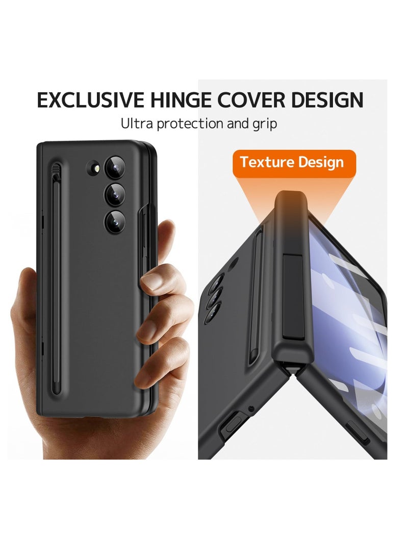 Case for Samsung Galaxy Z Fold 6 Phone Case with Pen Holder and Pen, Hinge Protection, Built-in Screen Protector and Kickstand Protection, Shockproof and Anti-Fingerprint Phone Case (Black) - pzsku/Z8CC142E84CF5027FD2D2Z/45/_/1719994724/2d37dabf-1560-45fd-90ad-d52020557e23