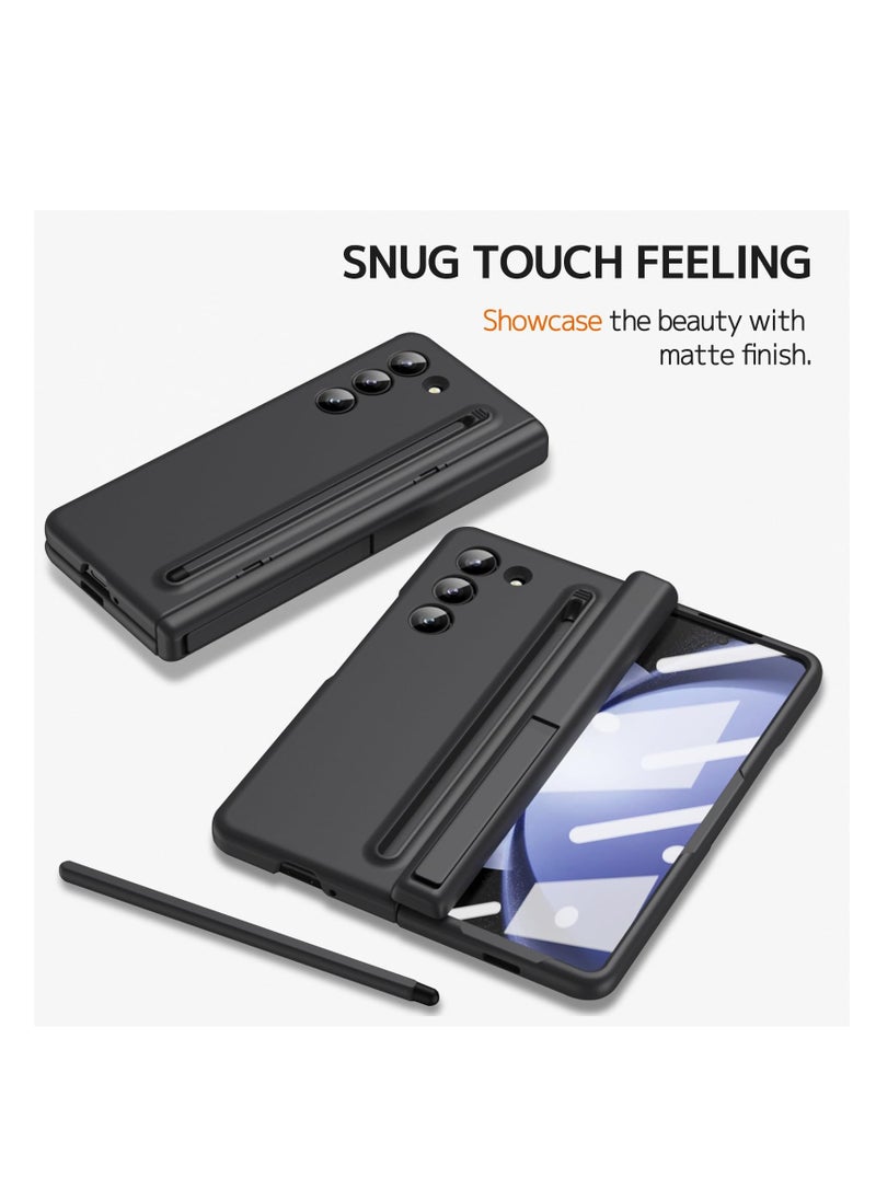 Case for Samsung Galaxy Z Fold 6 Phone Case with Pen Holder and Pen, Hinge Protection, Built-in Screen Protector and Kickstand Protection, Shockproof and Anti-Fingerprint Phone Case (Black) - pzsku/Z8CC142E84CF5027FD2D2Z/45/_/1719994734/080e2cf0-4ad8-462f-88fb-0304d918302e