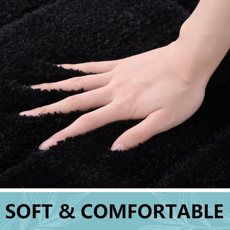 بجند سجاد حمام بوغاندا 47 "× 20" "سجاد حمام ميكروفيات ناعم وامتصاص للاستحمام غير القابل للانزلاق. - Image 1