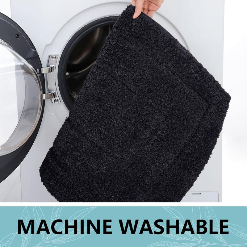 بجند سجاد حمام بوغاندا 47 "× 20" "سجاد حمام ميكروفيات ناعم وامتصاص للاستحمام غير القابل للانزلاق. - Image 4