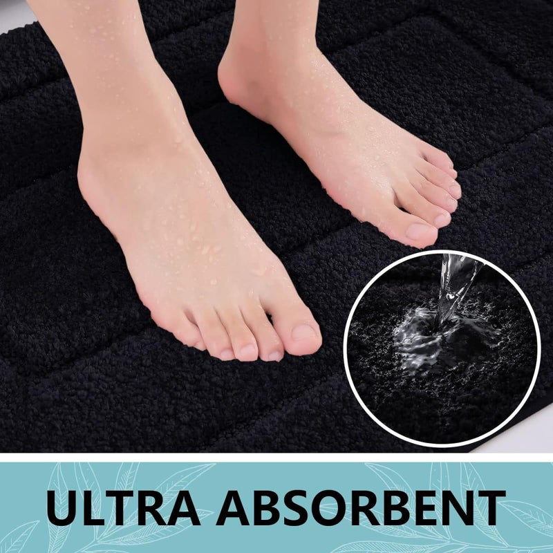 بجند سجاد حمام بوغاندا 47 "× 20" "سجاد حمام ميكروفيات ناعم وامتصاص للاستحمام غير القابل للانزلاق. - Image 2