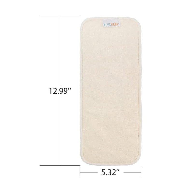 ALVABABY 6PCS Cloth Diaper Inserts - 5-Layer Super Soft Inserts for Diapers and Covers - Image 4