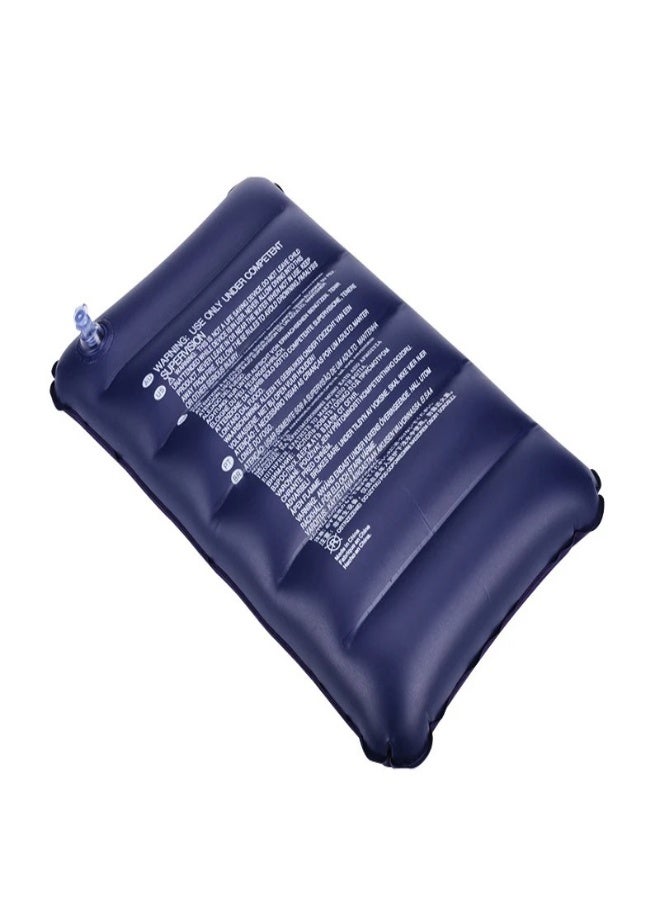 ارواق وسائد هوائية قابلة للنفخ قابلة للطي، مقاس 47×30 سم، للتخييم في الهواء الطلق، وسائد مربعة خفيفة الوزن، مسند ظهر للسفر، لون أزرق داكن - Image 1