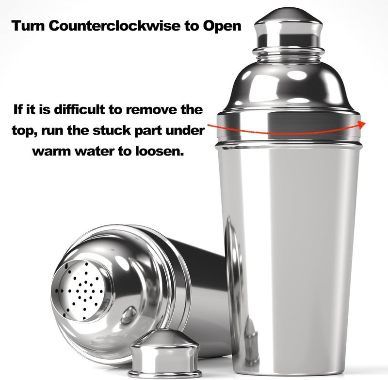 Eyes.sys Stainless Steel Professional Cocktail Shaker - 60 oz Large Drink Shaker with Strainer for Bartending - Margarita Mixer - Image 2