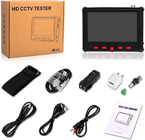 SGEF 【Upgrade】 Portable Wrist CCTV Tester,5'' LCD Monitor,HDMI in &VGA in,Camera Debugging Helper - Image 4