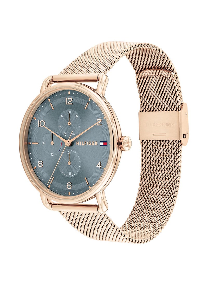 TOMMY HILFIGER Women's Analog Round Shape Stainless Steel Wrist Watch 1782664 - 40 Mm  - Image 2