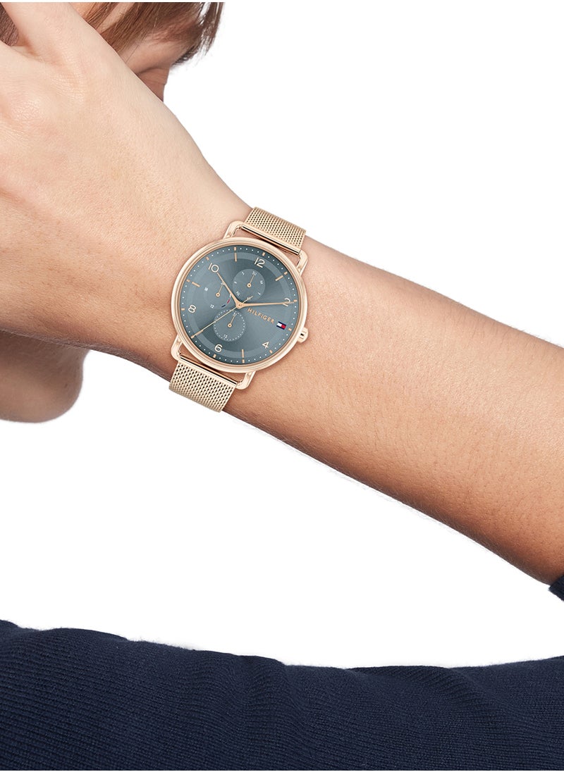 TOMMY HILFIGER Women's Analog Round Shape Stainless Steel Wrist Watch 1782664 - 40 Mm  - Image 4