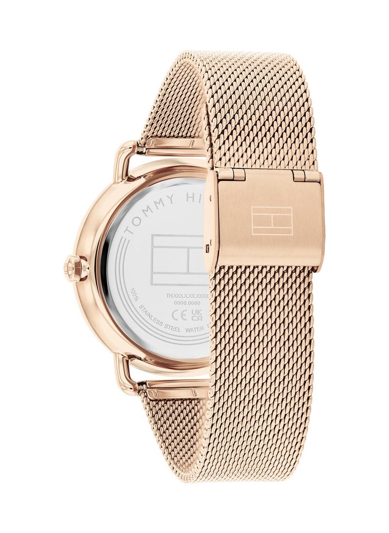 TOMMY HILFIGER Women's Analog Round Shape Stainless Steel Wrist Watch 1782664 - 40 Mm  - Image 3