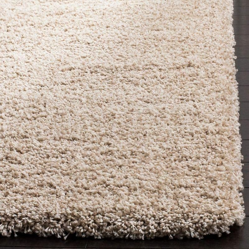 Tranquil Polyester Fluffy Fur Rug Shaggy Modern Carpet for Living Room, Bedroom, Guest Room, Kids Room (1.5x4 Feet, Beige) - Image 4