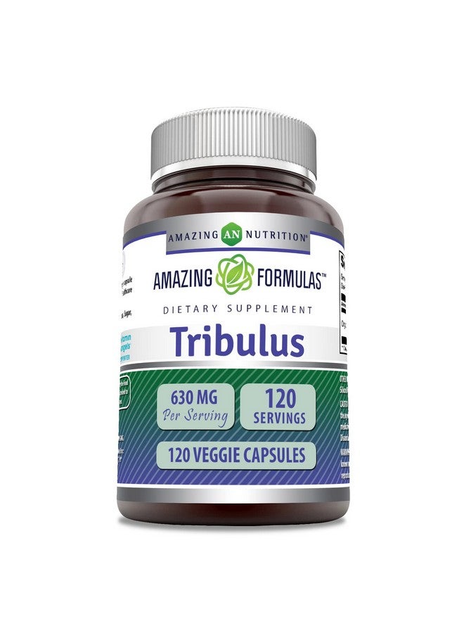 Amazing Nutrition Amazing Formulas Organic Tribulus Terrestris Extract Supplement | 630 Mg Per Serving | 120 Veggie Capsules | Non-GMO | Gluten-Free | Made in USA - Image 1