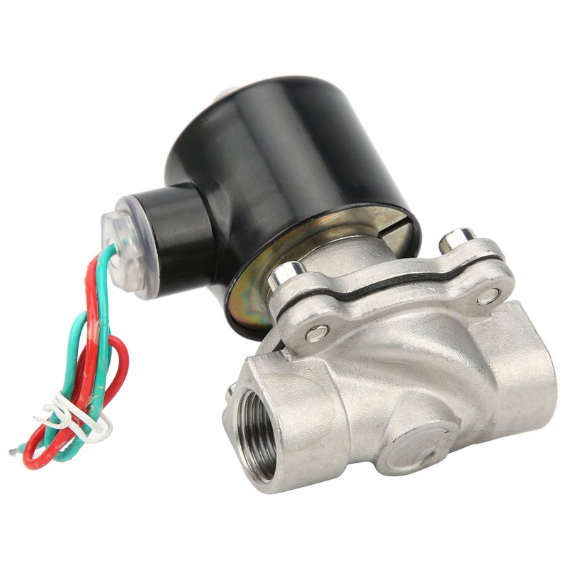 Solenoid Valve DirectActing Stainless Steel Normally Closed Industrial Supplies 2W16015B(DC 12V ) - Image 1