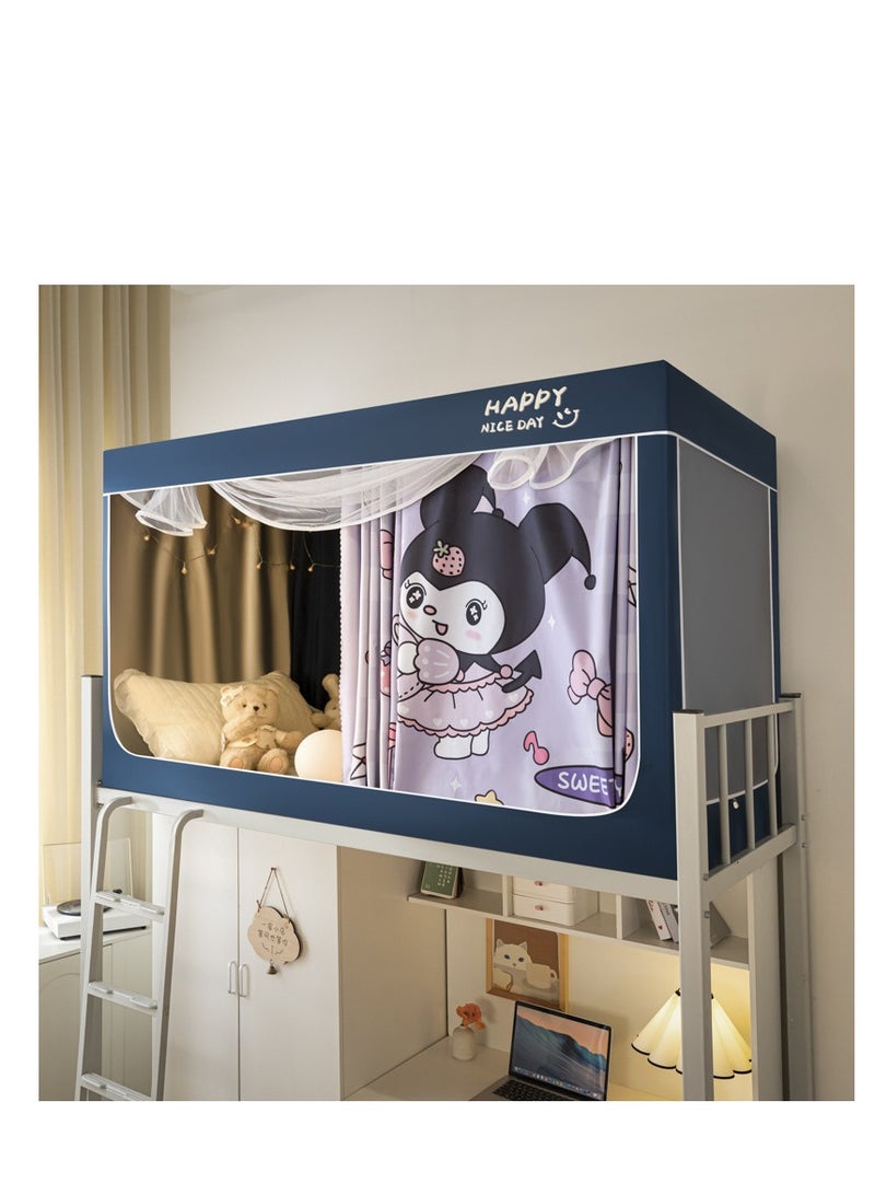 Y&D Bed Canopy Tents Curtain Blackout Curtain Single Bed Tent Curtain Student Shading Cloth Bed Canopy Mosquito Net Student Sleep Privacy Protection  - Image 1