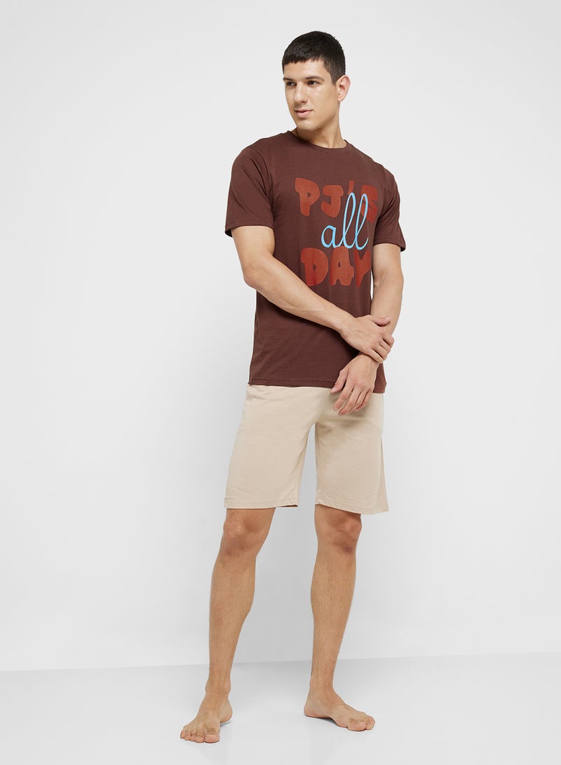 Robert Wood Nightwear Top & Shorts Sets  - Image 5