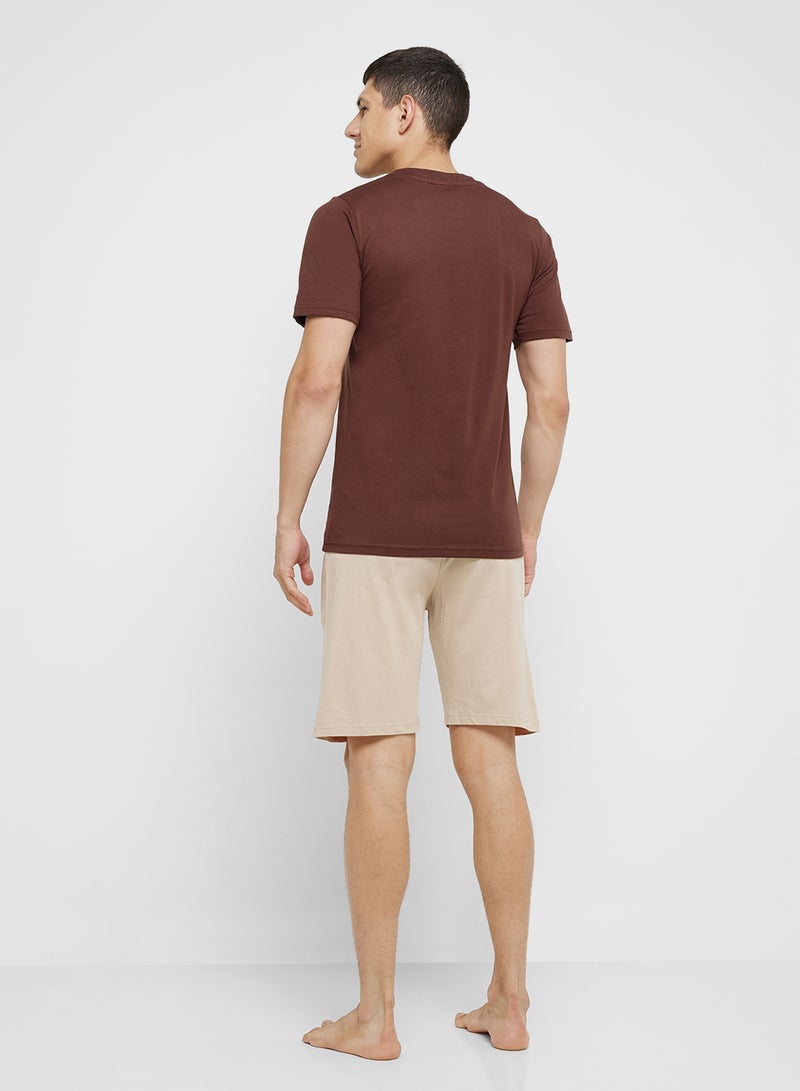 Robert Wood Nightwear Top & Shorts Sets  - Image 2