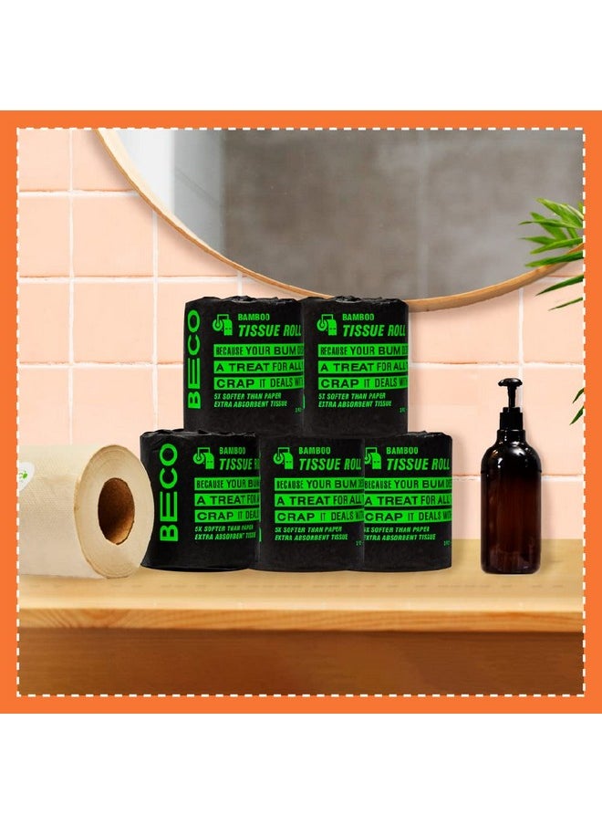 BECO - Eco Friendly - Tissue Roll/ Toilet Tissue Paper (3 Ply) - 4 Rolls ( 220 Pulls Per Roll ) - Image 1