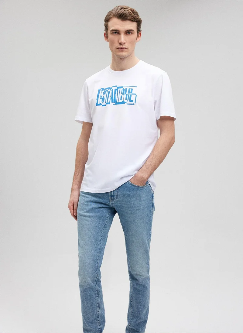 MAVI Ä°stanbul Printed White T-Shirt