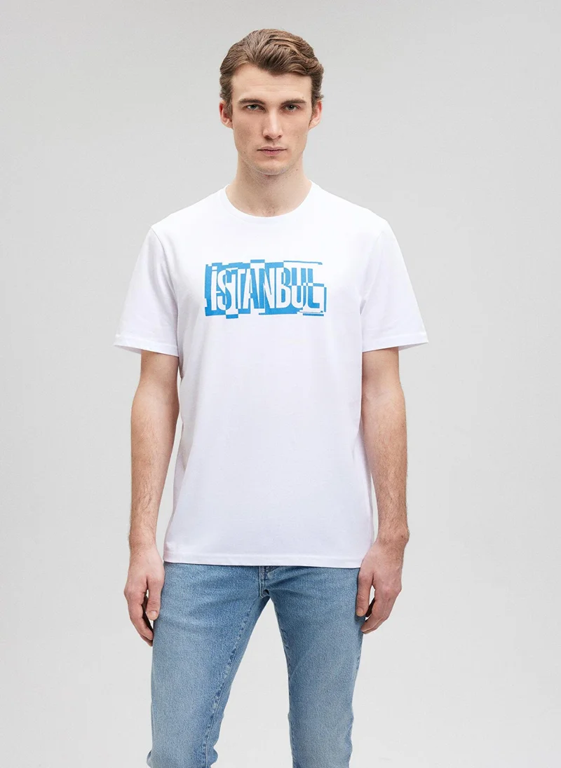 MAVI Ä°stanbul Printed White T-Shirt