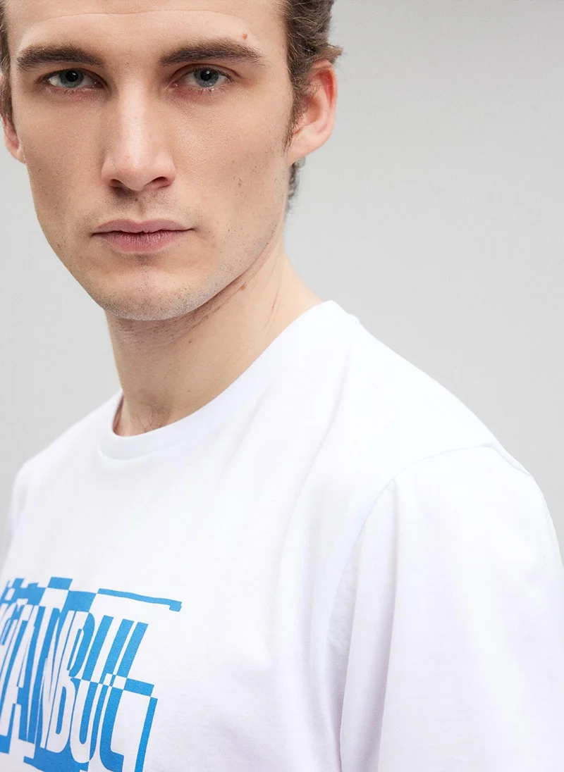 MAVI Ä°stanbul Printed White T-Shirt