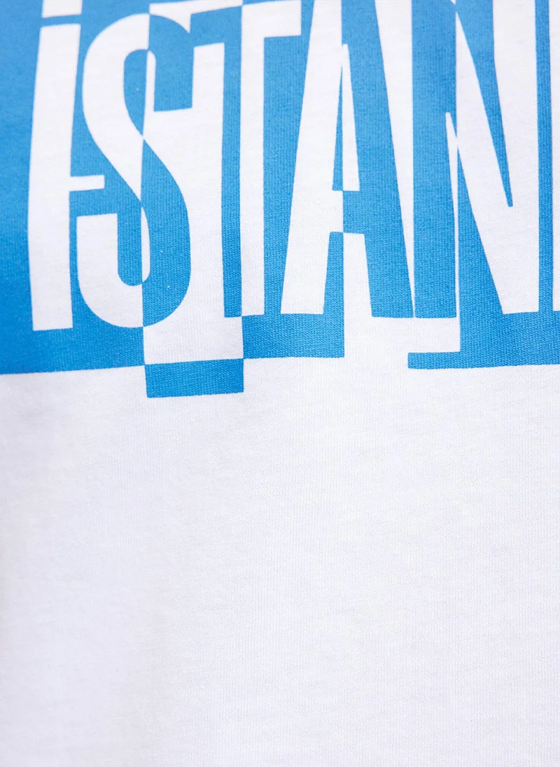 MAVI Ä°stanbul Printed White T-Shirt