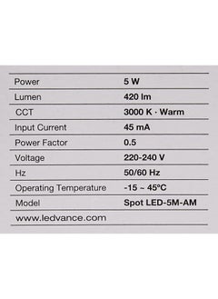 LEDvance Osram LEDvance LED 5W Mr16 Eco Spot Light Warm White - pzsku/Z8CC1DA518280A08C567CZ/45/_/1730968552/f71b7d86-dc62-451b-a999-c2547b4ebdd3