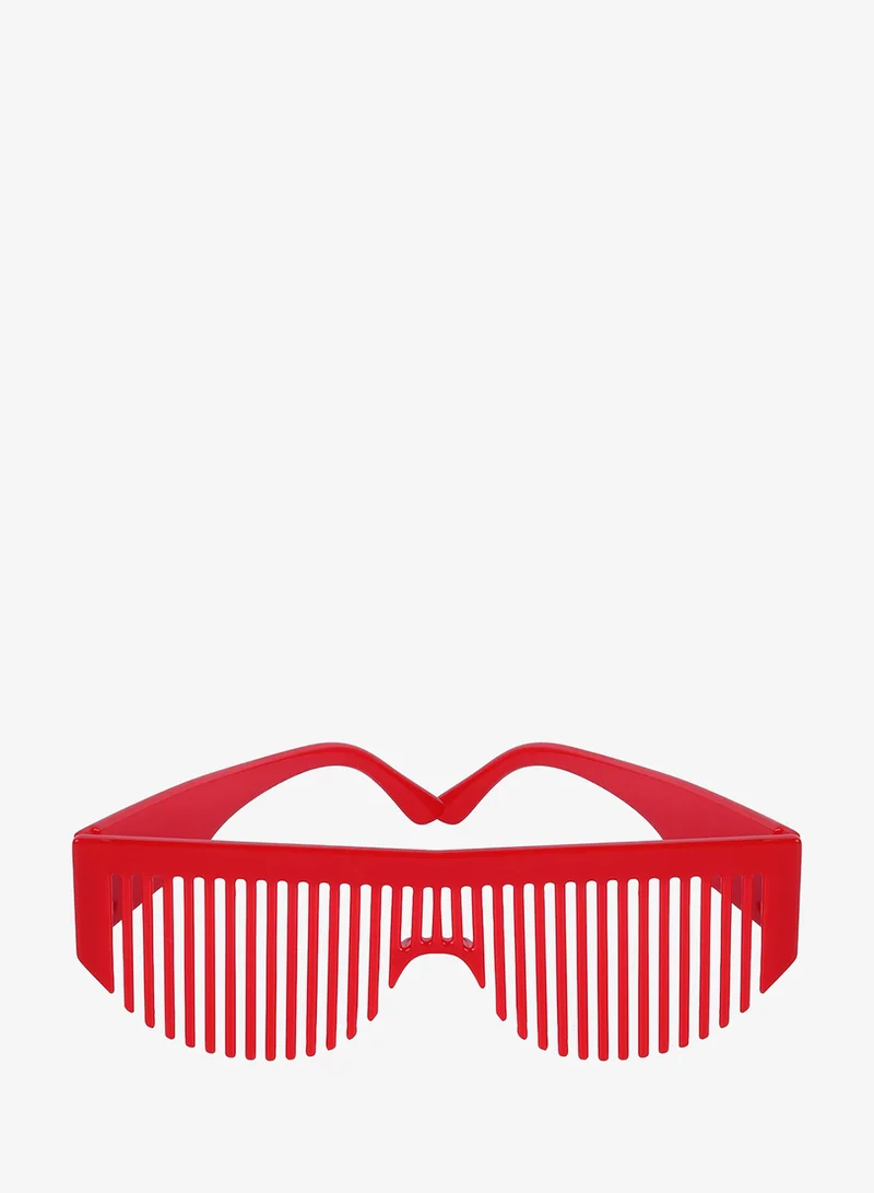 Woggles Red Pappy Dynova Red Shutter Sunglasses(comb)